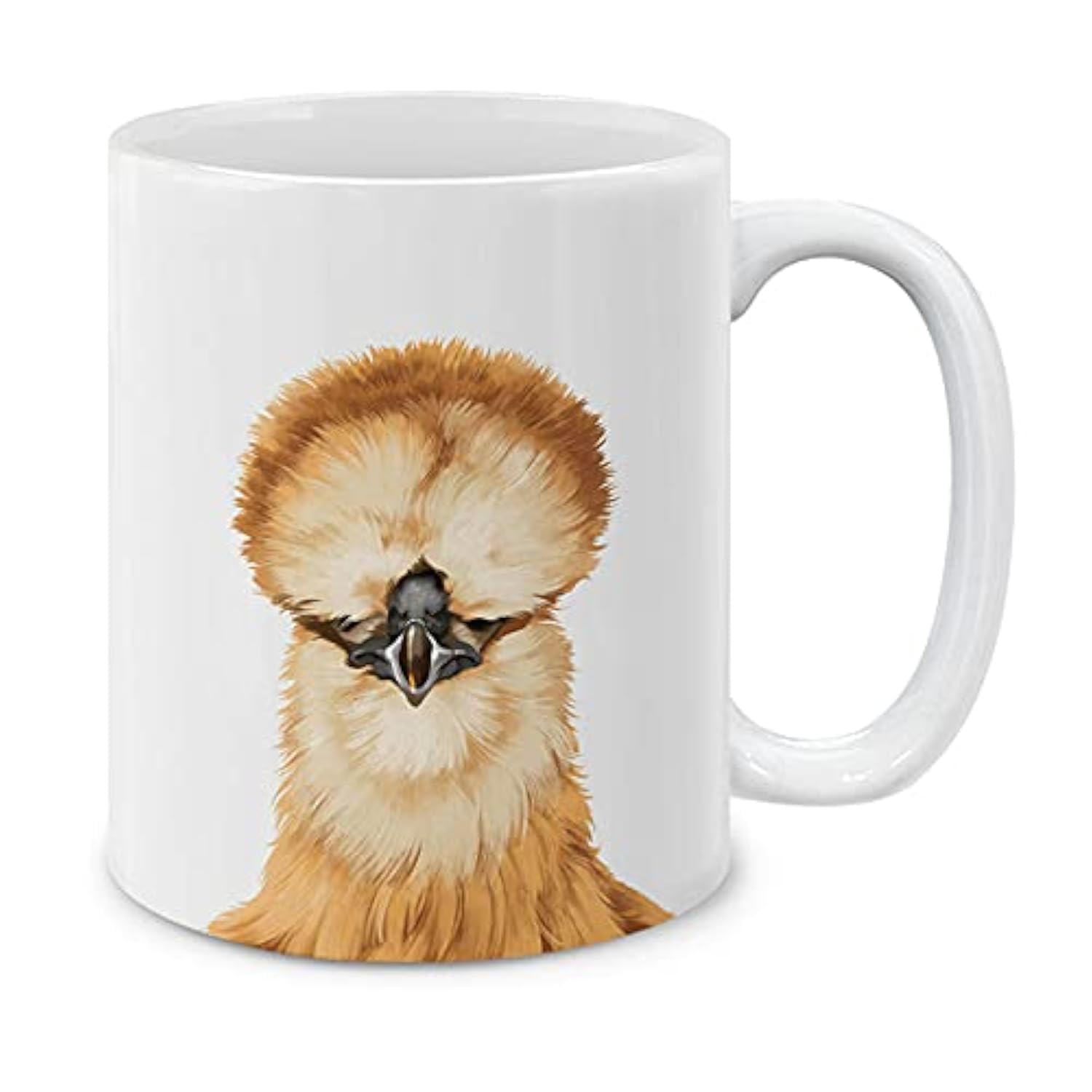 Silkie Chicken Ceramic Coffee Gift Mug Tea Cup, 11 OZ