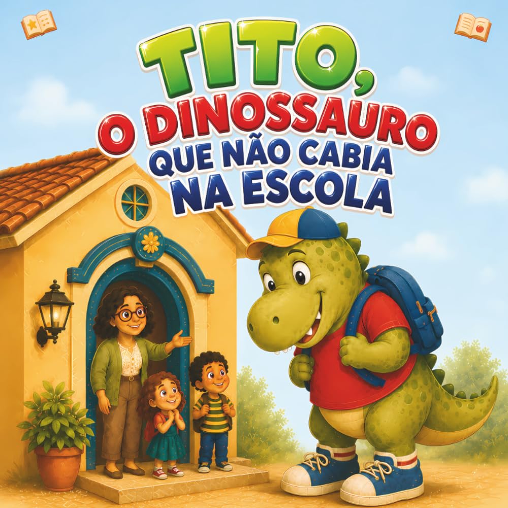 O Dinossauro que Não Cabia na Escola: Uma história sobre um dinossauro grande demais… ou será que não? (Tito, o Dinossauro na Escola)