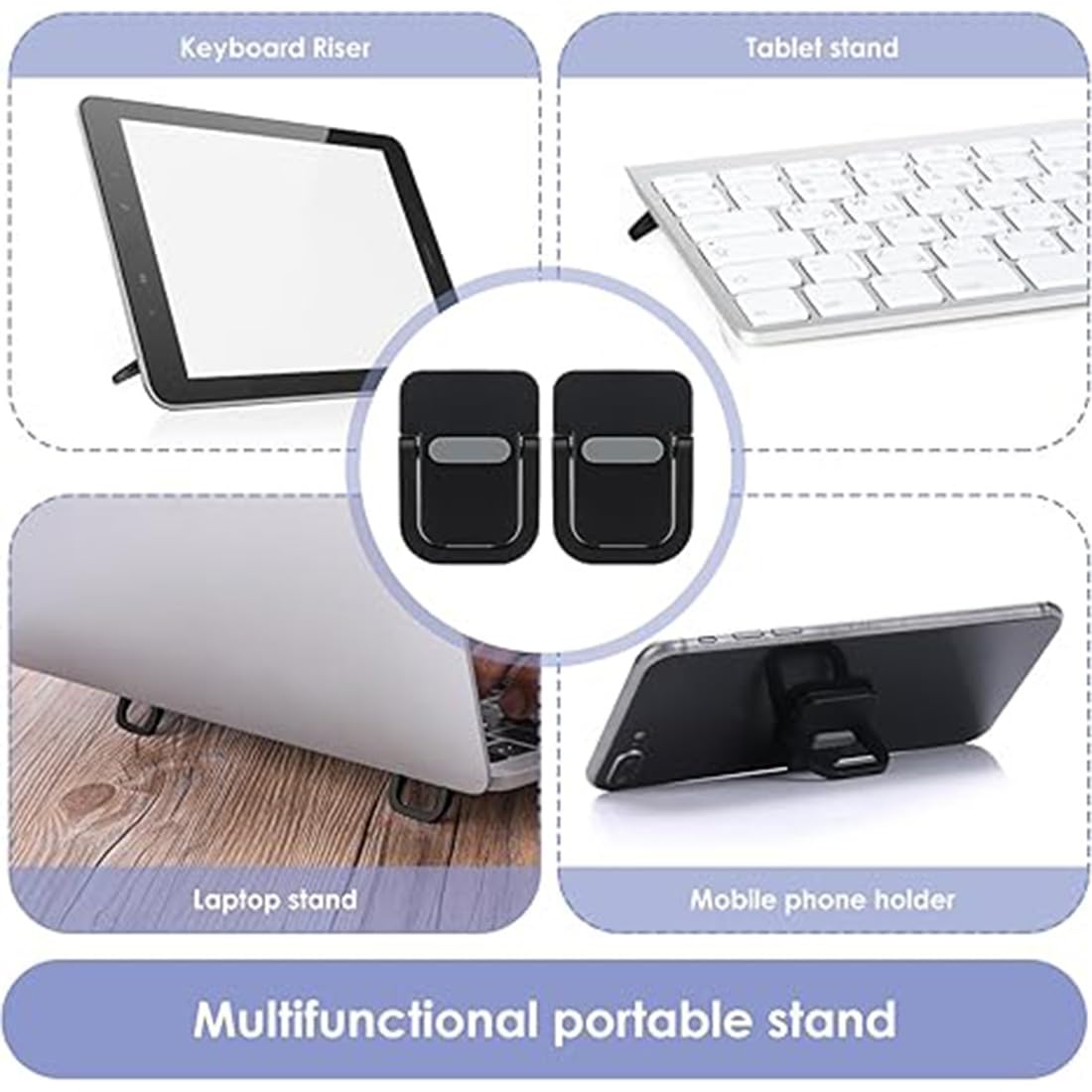 Supporto Regolabile Girevole 360° Per Laptop – Alzatina Ergonomica In Metallo E Silicone, Adatto A Tutti I PC Da 7 A 21 Pollici