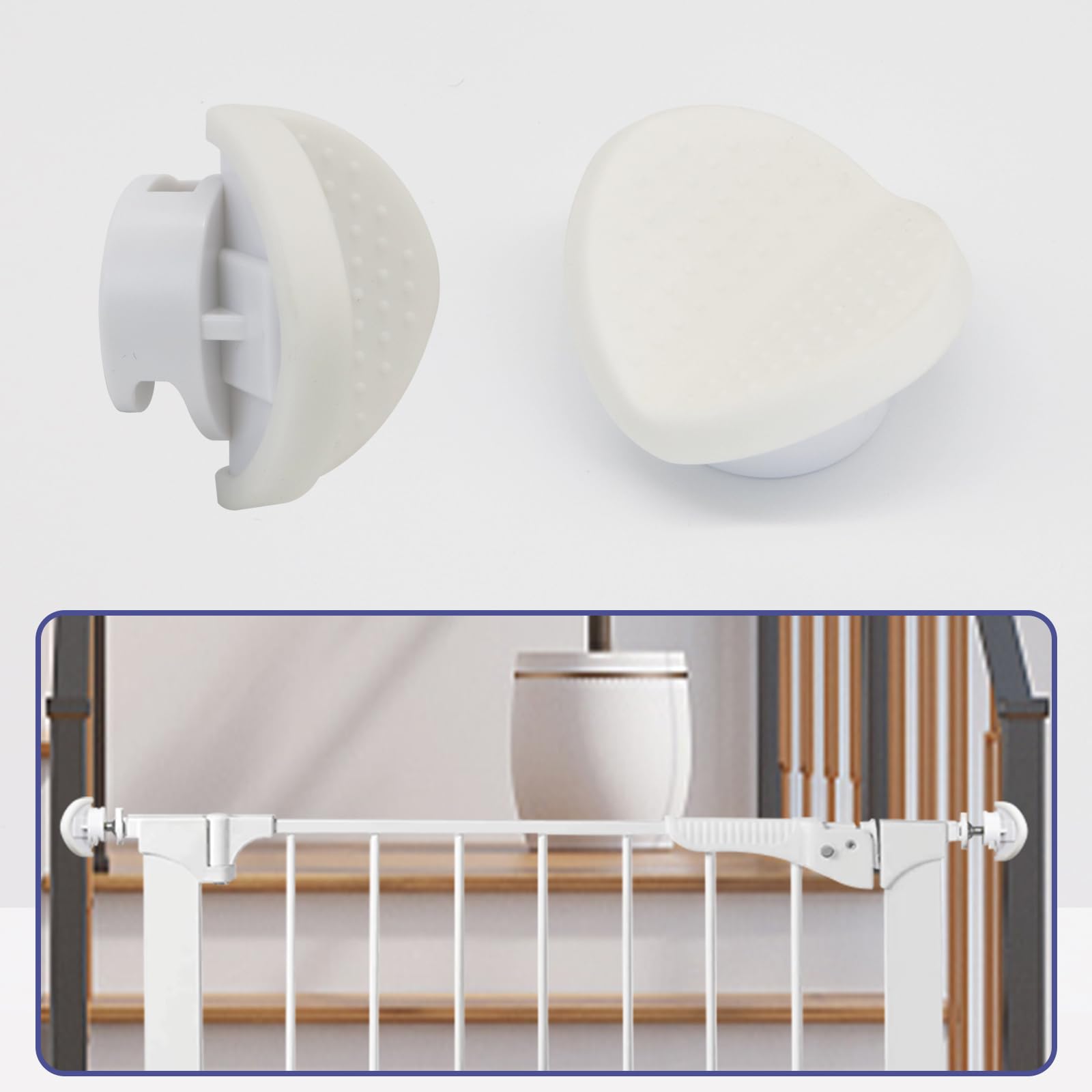 Adapter balustrady do bramy dla niemowląt (2 szt.) uniwersalny sprzęt do montowanej ciśnieniowo bramy dla niemowląt do schodów balustrady na ścianę, części bramy dla niemowląt, bramka schodowa, dla