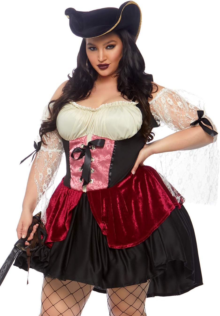 Women's Plus Size Wicked Wench Pirate Costume Adult Sized Costumes