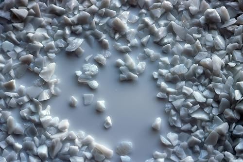 Chips de vidrio azul claro, transparente, purpurina rota, 0.118-0.236in, arena de vidrio triturado irregular para arte de uñas, molde de resina,