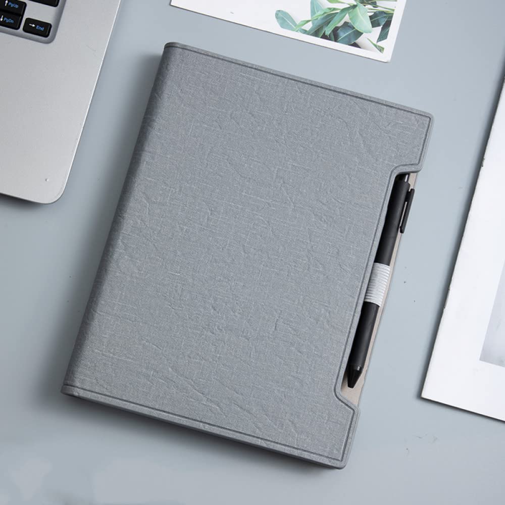 A5 Diario de cuero Cuaderno Planificador Carpeta 6 anillos Papelería de oficina Bloc de notas de negocios Agenda Recarga de libro de notas, rojo, 2 piezas