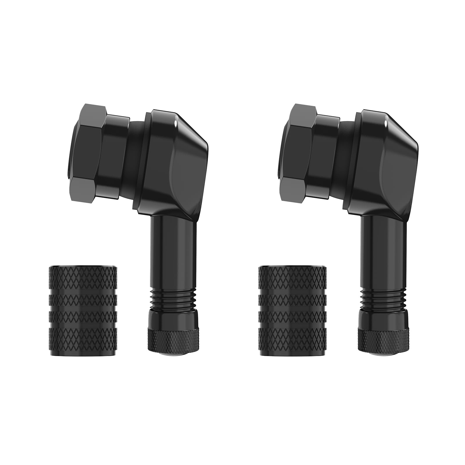 Amazon.com: SUNSOUL 2pcs 90 Degree Matte Black Motorcycle Tire