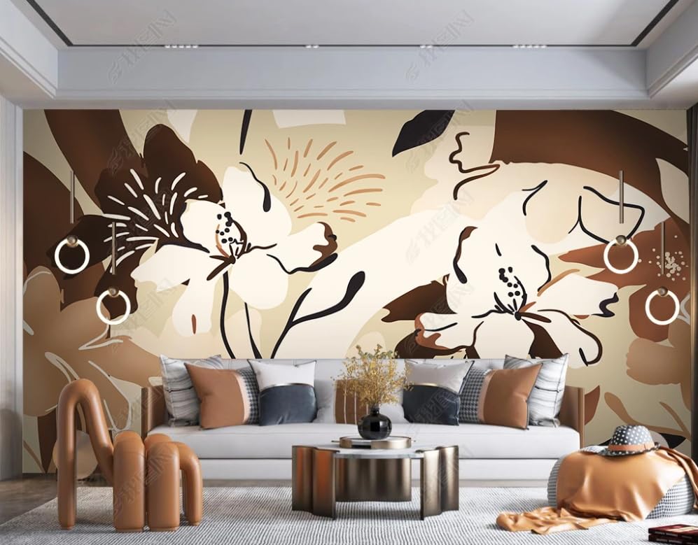 Papier peint intissé 3D tableaux muraux 350x256cm décoration salon