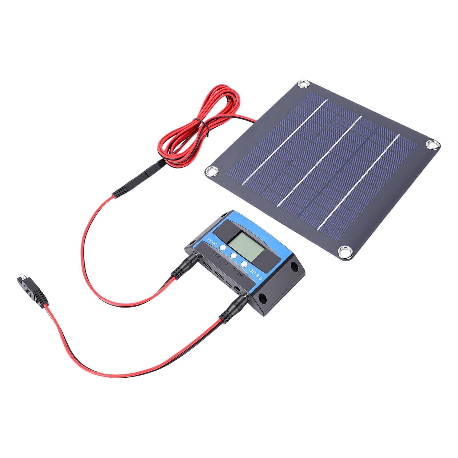 Mingzhe Pannello Solare Monocristallino da 20 W con Controller MPPT per