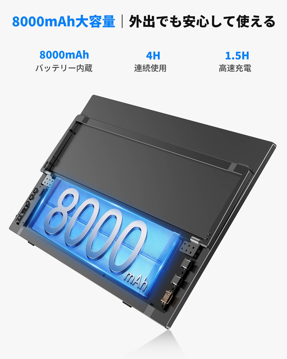TAIHE Gemini モバイルモニター バッテリー内蔵/タッチパネル TAIHE Gemini モバイルモニター バッテリー内蔵/タッチパネル
