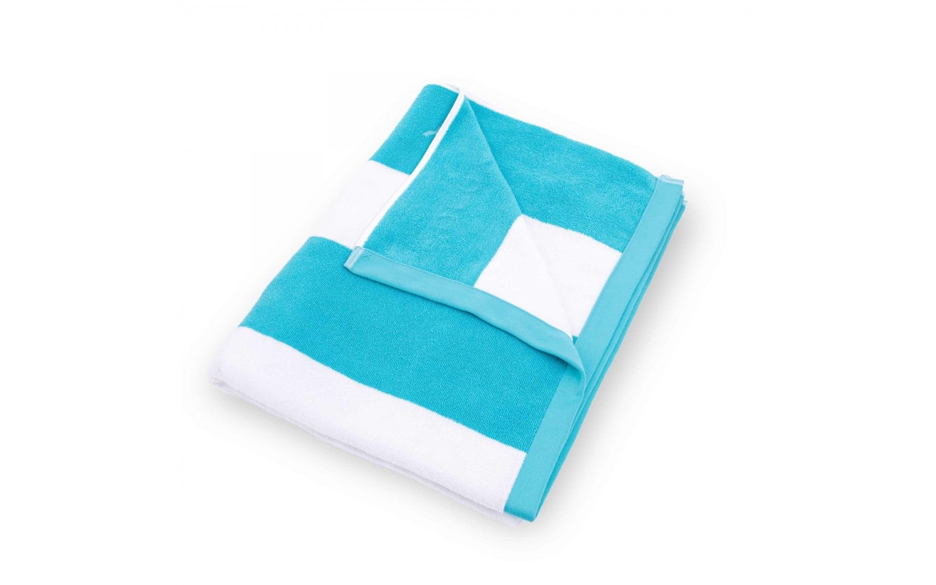 Zwoltex - Toalla de Playa BOLONIA 100x160 cm, Toalla de Playa Hecha de 100% algodón Egipcio 380 g/m², Toalla de baño Absorbente y Suave con Certificado Oeko-Tex - Turquesa