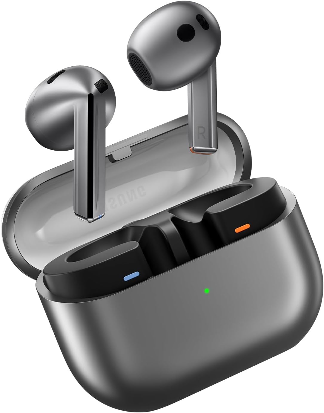 SAMSUNG Galaxy Buds 3 AI True Wireless Bluetooth Earbuds, Sound Optimization, Real-Time Interpreter, Noise Cancelling, Redesigned Fit, Touch Control, Latin American Version (Silver) SAMSUNG Galaxy Buds 3 AI True Wireless Bluetooth Earbuds, Sound Optimization, Real-Time Interpreter, Noise Cancelling, Redesigned Fit, Touch Control, Latin American Version (Silver)