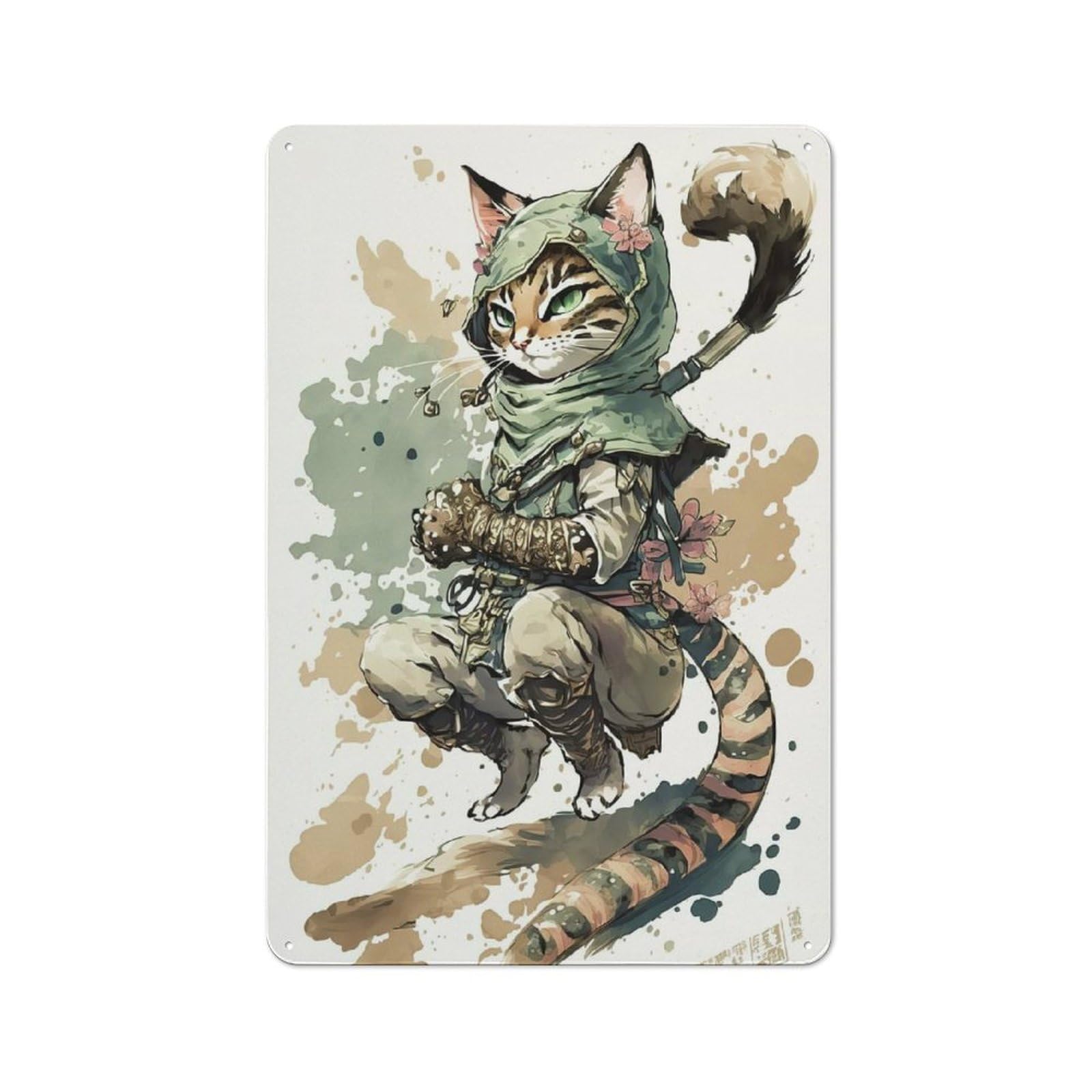 Junmoney Master Nincat Warehouse Style Decorative Metal Plaque 30X20cm, Industrial Wall Decor For Loft, Studio, Office Or Creative Room