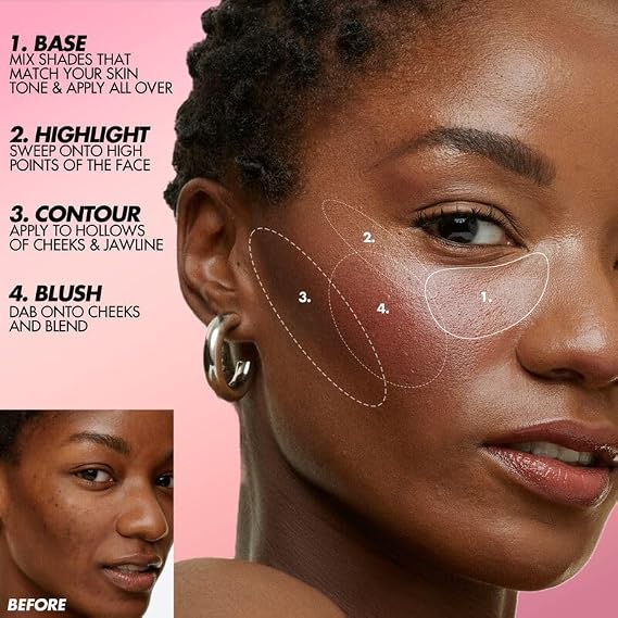 Face Essentials Palette with Highlighters HD