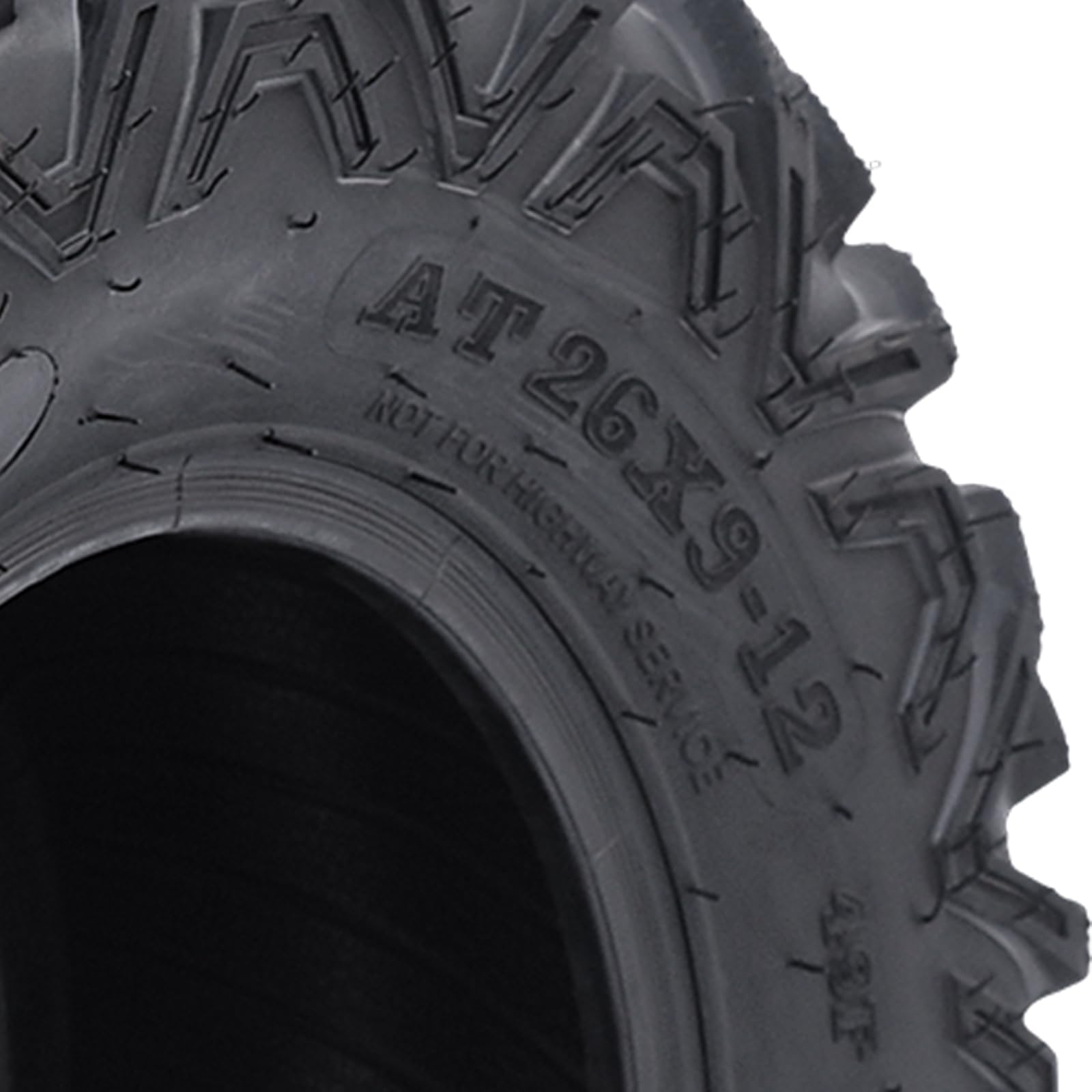 Garvee Lot De 2 Pneus ATV/UTV Tout-Terrain Robustes 6 Plis, Pneus Anti-Crevaison à Haute Adhérence, Tubeless, Idéal Pour Boue, Sable Et Sentiers