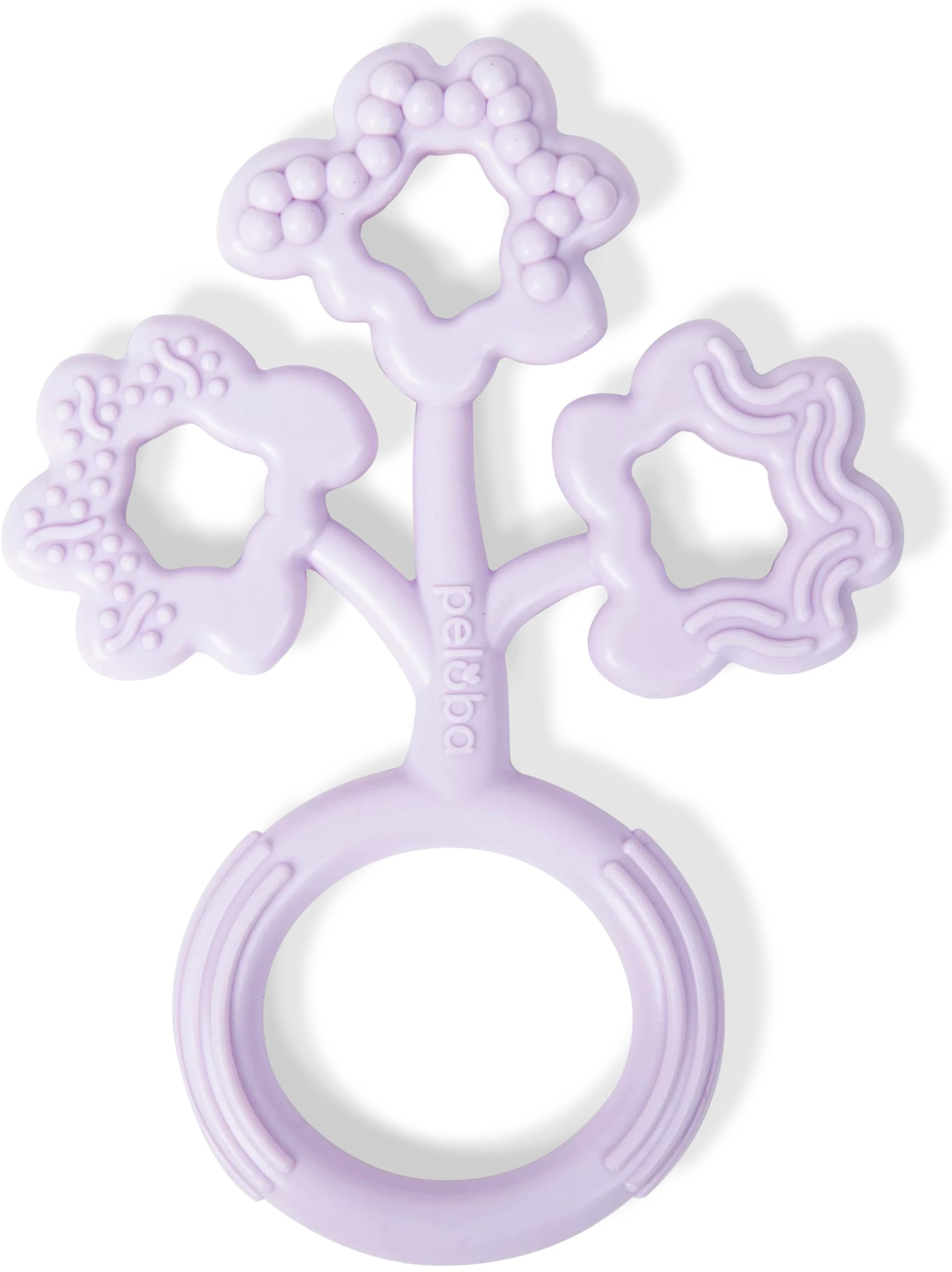 PELOBA Baby Teething Toys - Made in The USA - Medical Grade Silicone Baby Teether for Newborns, Infants & Toddlers - CPSIA Certified - Multiple Textures - Freezer & Dishwasher Safe