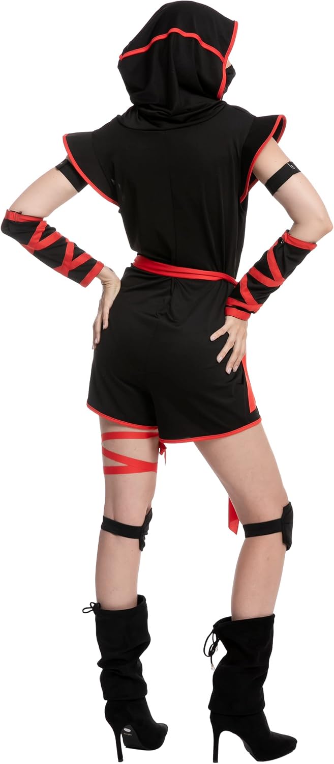 Spooktacular Creations Halloween Adult Ninja Costume for Women Dress Up, Costume Party, Trick or Treating, Cosplay Party