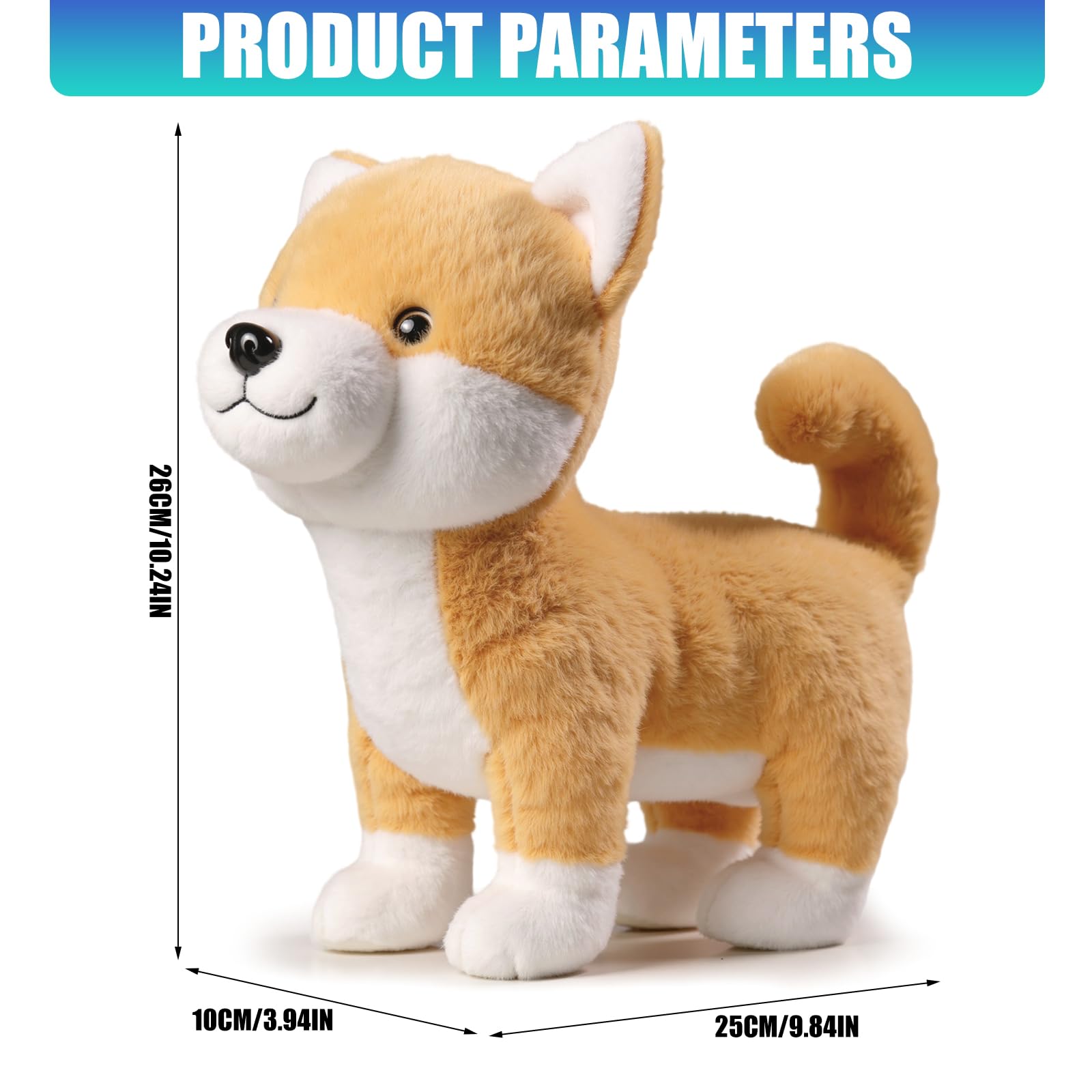 Generico Giocattolo Animato per Cani Peluche, Movimento Intelligente