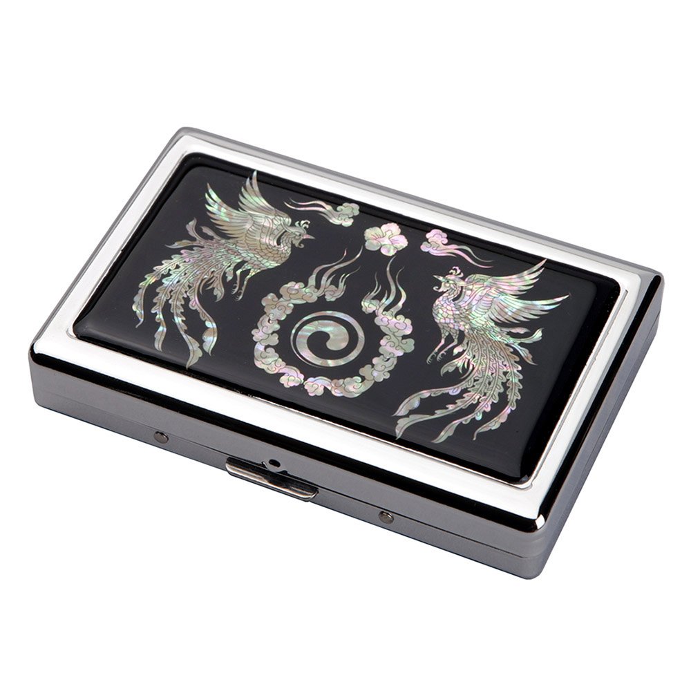 た*ご様 タバコケース Amazon.co.jp: カジュアルメタル16本(85mm) ブラックニッケル