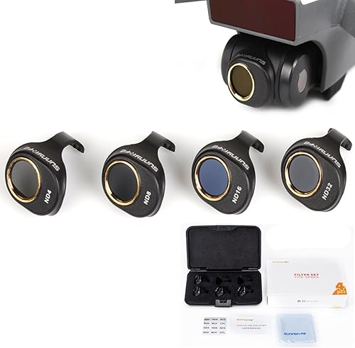 darkhorse ND4+ ND8+ ND16y ND32Dimmer cámara cardán de Juego de filtros para DJI Spark de lente ( T afectará a calibración)