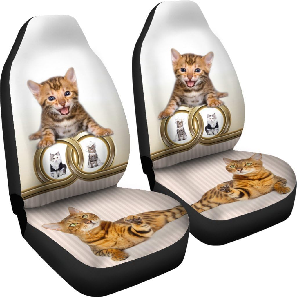 Bengal cat Print Car Seat Covers