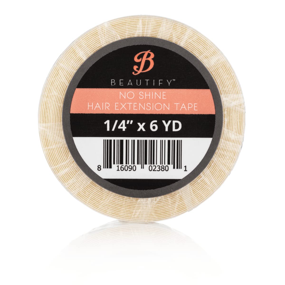 Beautify by Walker Tape No Shine 1/4 x 6 Yards Tape with CASE Included - Bonding Clear Double Sided
