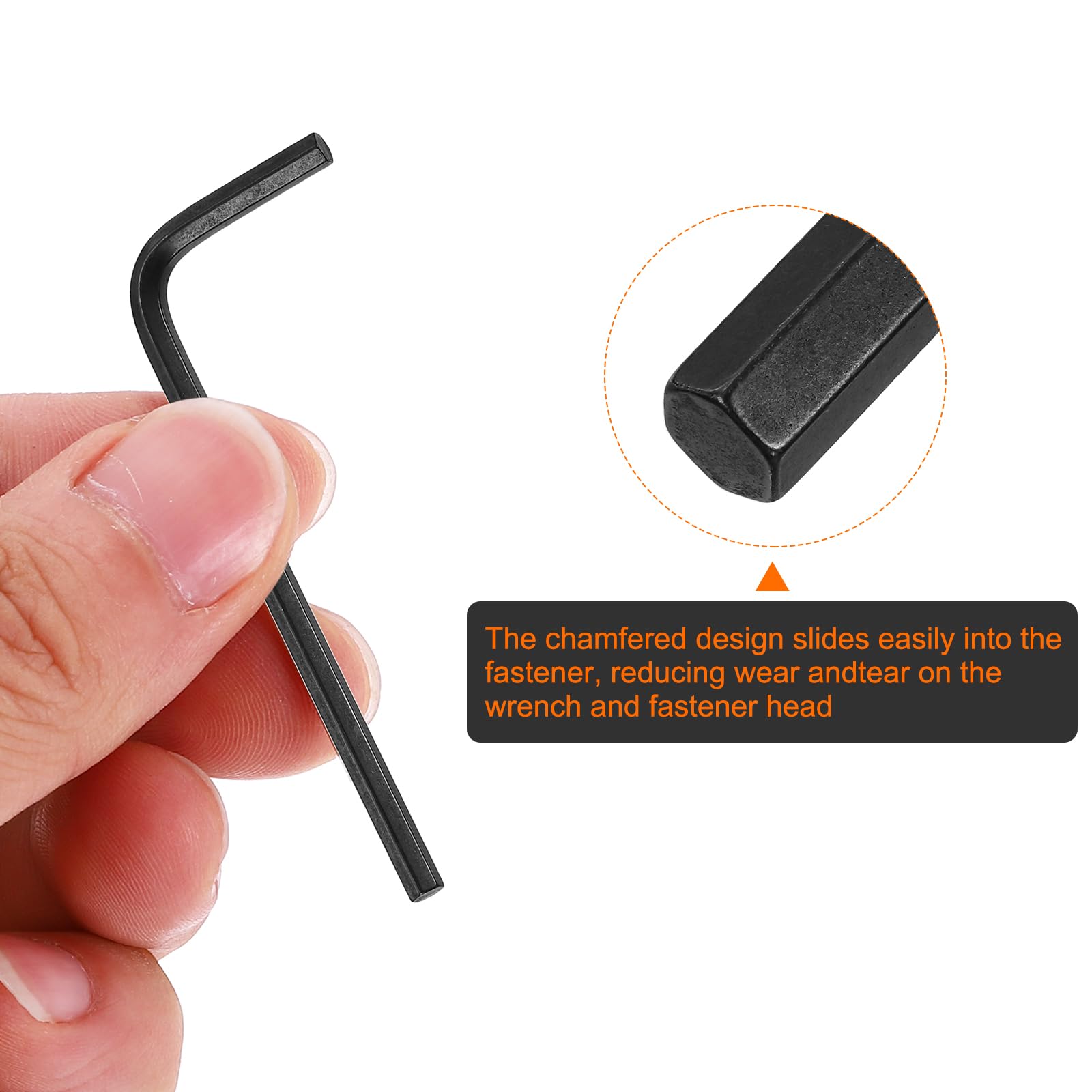 Amazon | uxcell 六角棒レンチ 2.77mm L型 レンチ スチール 全長57mm