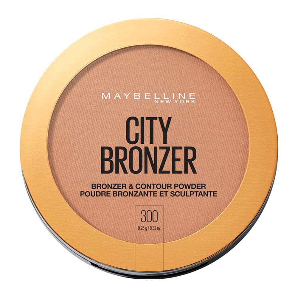 Maybelline New York City Bronzer Powder Makeup, Bronzer and Contour Powder, 300, 0.32 oz. CITY BRONZER 300 0.32 Ounce (Pack of 1)