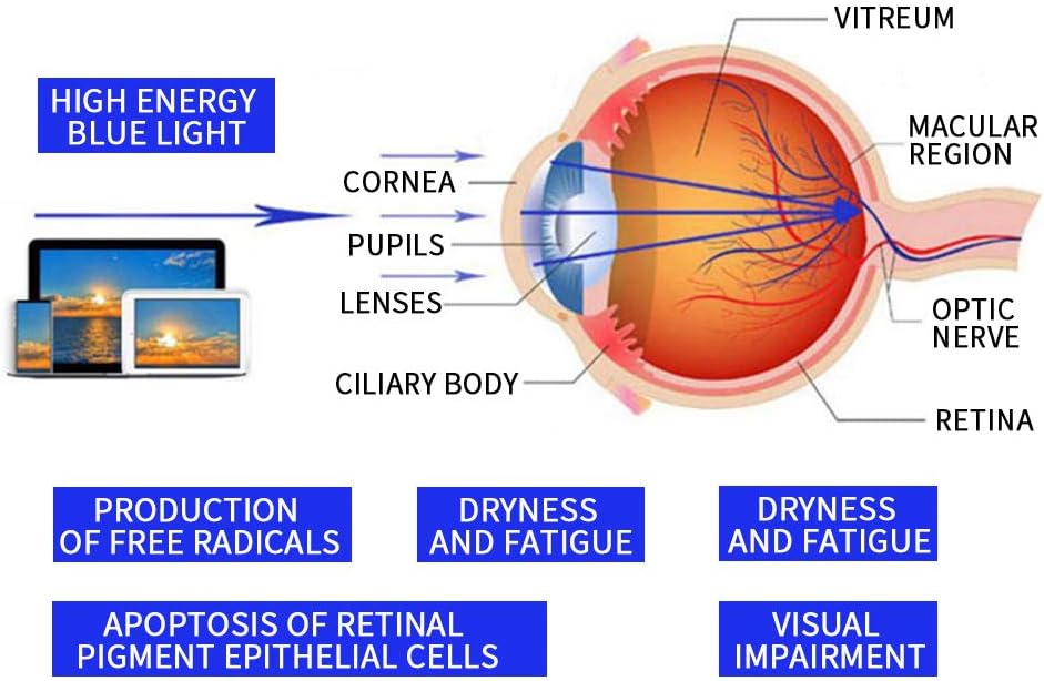 Suertree Reading Glasses Blue Light Blocking Eyewear Reading Aids Anti Blue Readers Eyeglasses for Women Men - Image 4