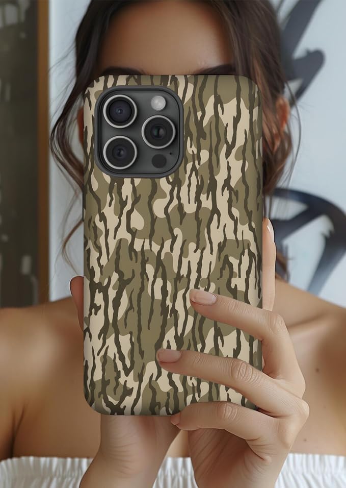 Case Compatible with iPhone 16 Pro,Camo Camouflage Phone Case Hybrid 2-Layer Hard Shell,Shockproof Soft for Girl Women Boy Men - Image 5