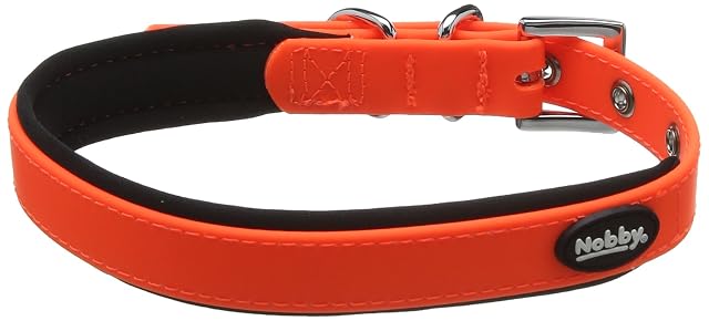 Nobby, Collar de Perro, 40 - 50 cm/25 mm, Naranja neón