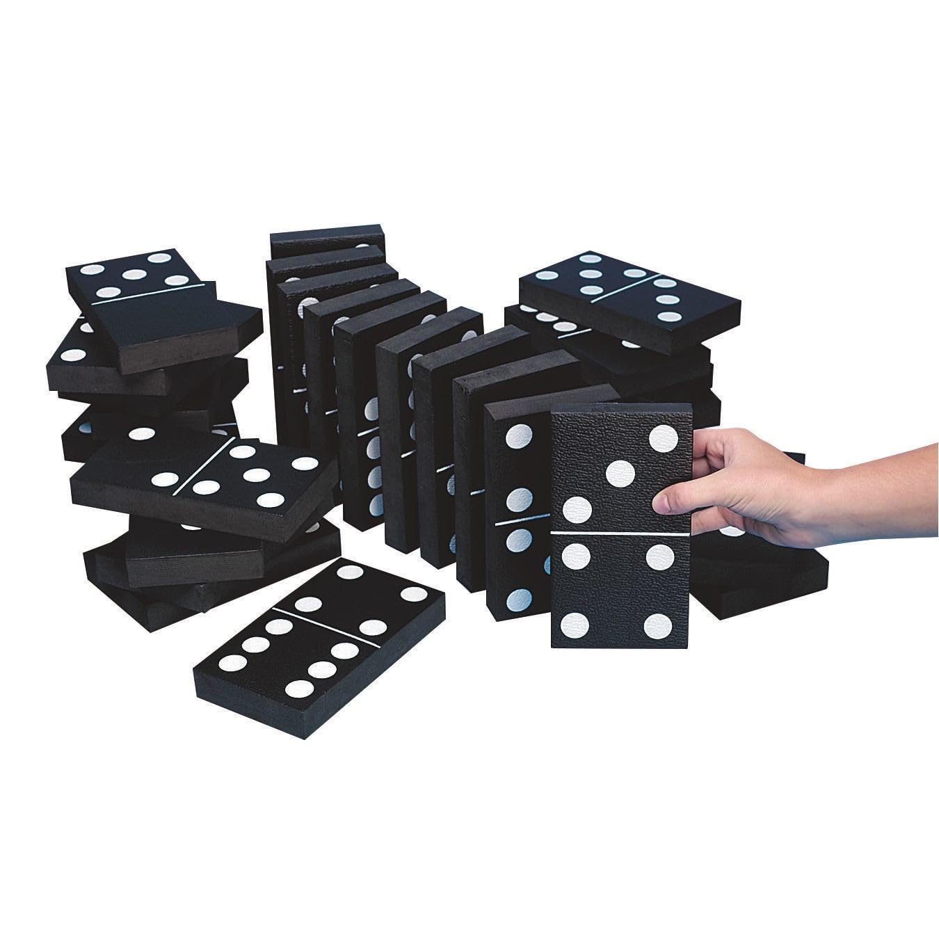 S&S Worldwide Jumbo Foam Dominoes, 7" Length, 4" Width, Pack of 28
