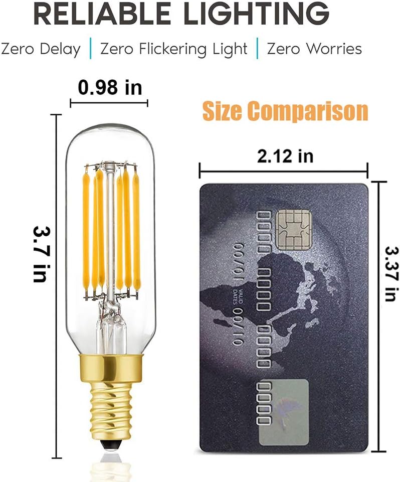 One-Day Sale: Up to 80% Off LEOOLS T6 LED Bulb, 60W Candelabra Dimmable Chandelier Light Bulbs 2700K Warm White Clear 600lm 6W E12 Vintage LED Filament Edison Candle Bulb with Decorative, 12-Pack. (Warm White)