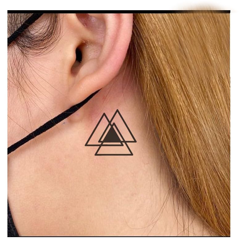 4er Set Temporäre Tattoo-Aufkleber – Blitz-Design, Wasserfest, Hält 7-15 Tage, Einfach Mit Wasser Auftragen