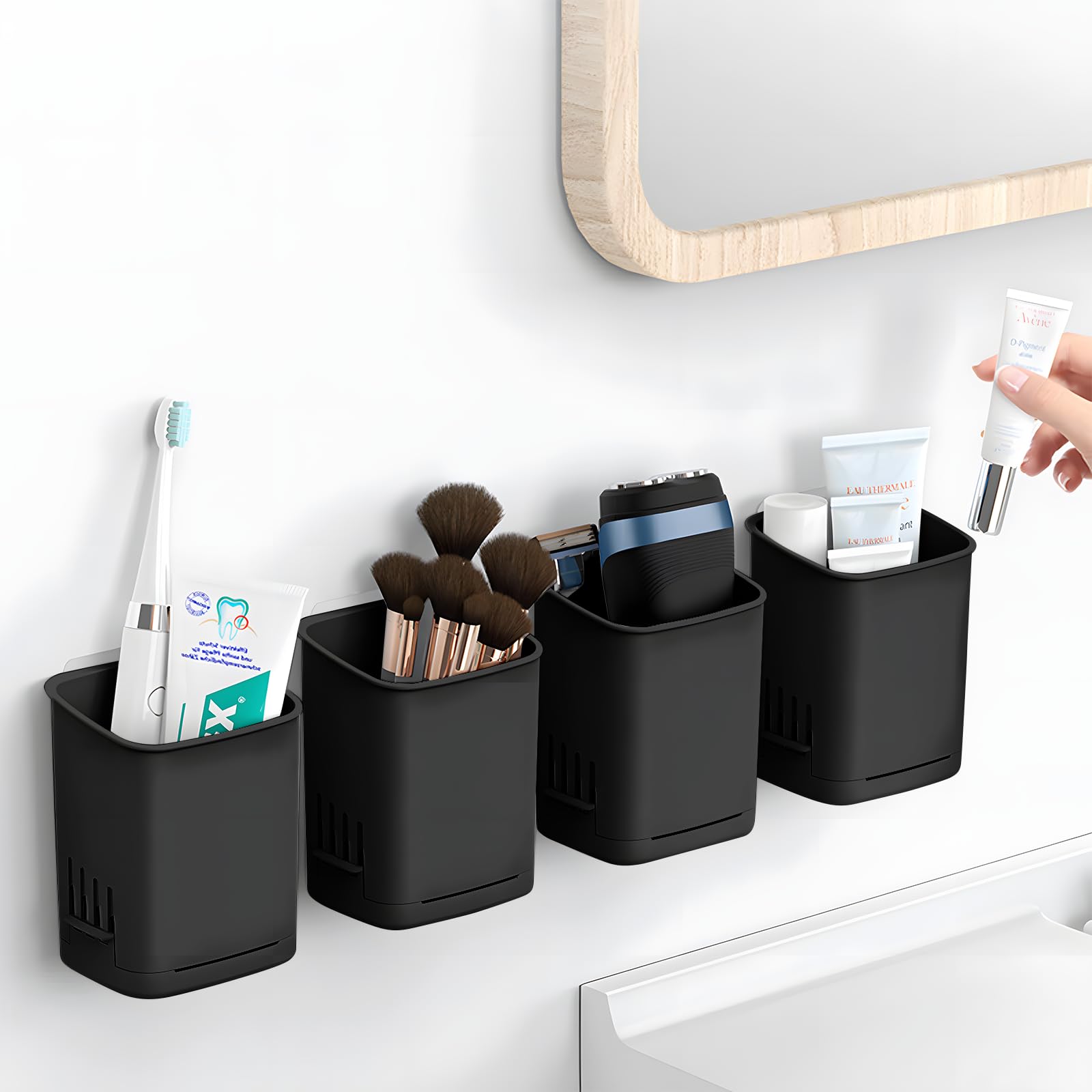 Pezzi Porta Spazzolino, Porta Spazzolino Elettrico, Porta Spazzolino Da Parete Senza Foratura Autoadesivo Porta Spazzolino Da Parete Per Bagno E Cucina 87007122