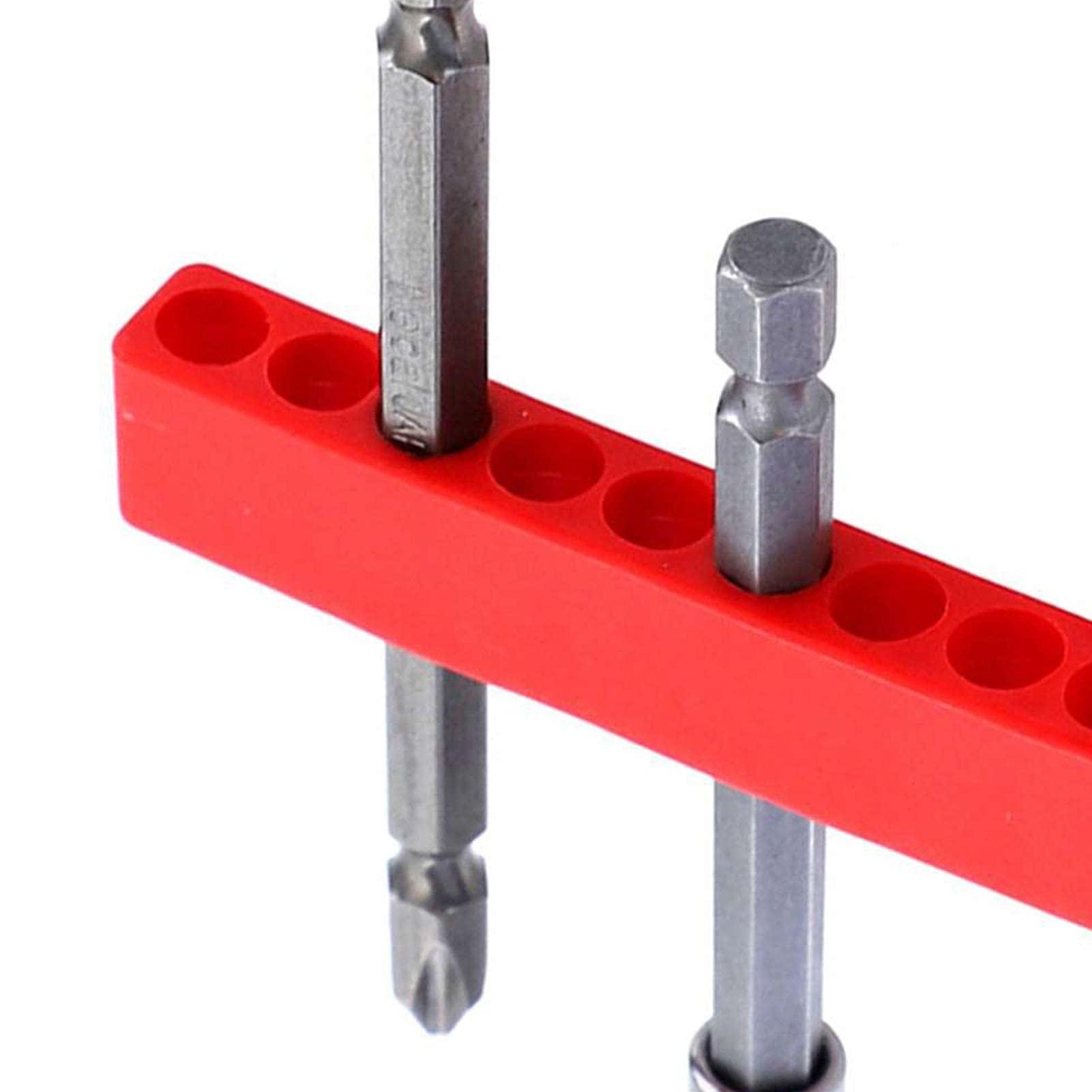 YUMILI 5 stuks 12 gaten bit-opbergstrips, schroevendraaier