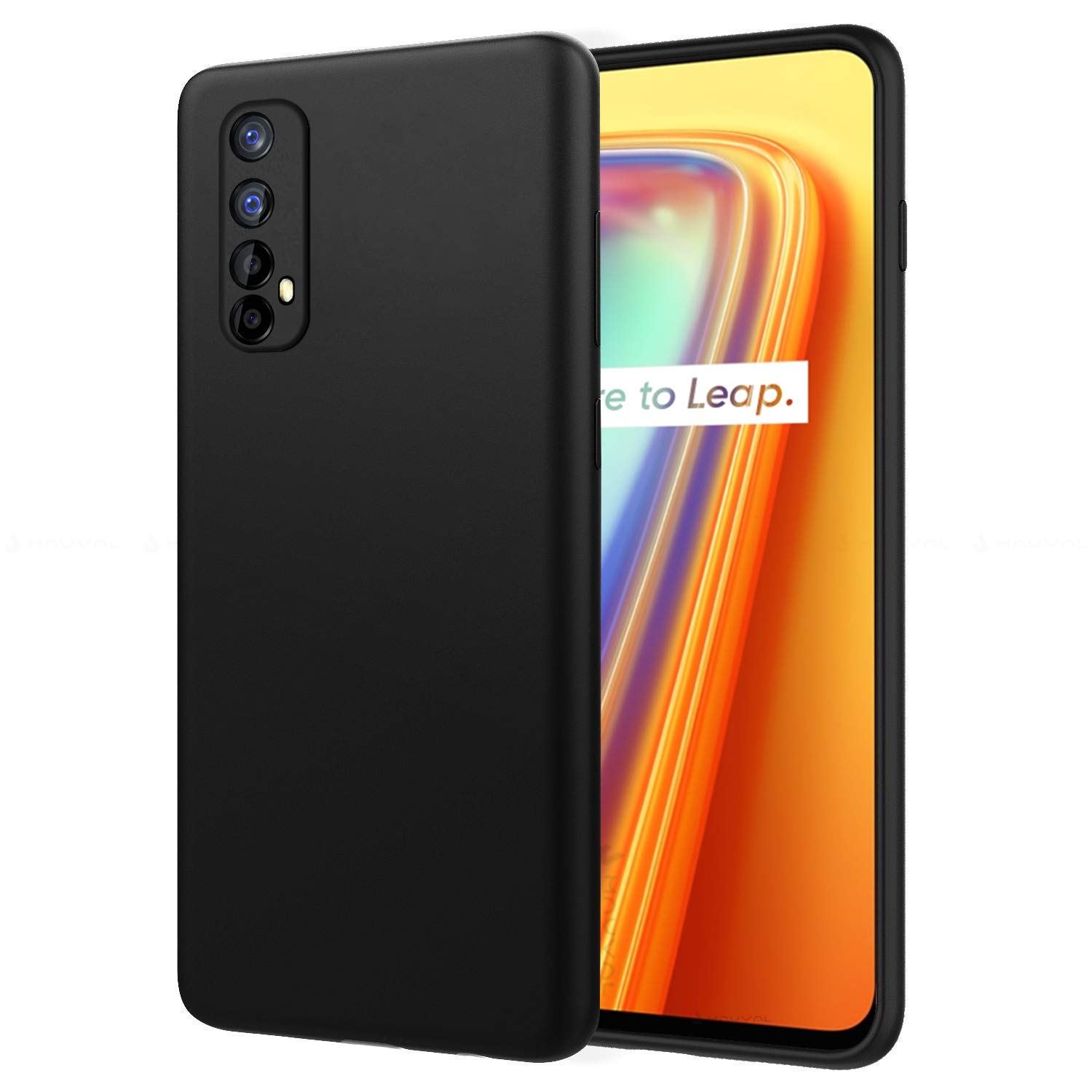 Premium Protection Matte Finished Back Cover Case for Realme 7 | Realme Narzo 20 Pro | Realme Narzo 30 4G | Rubberized TPU | Slim Thin Soft Matte Flexible Matte Touch Shock Proof - Matte Black