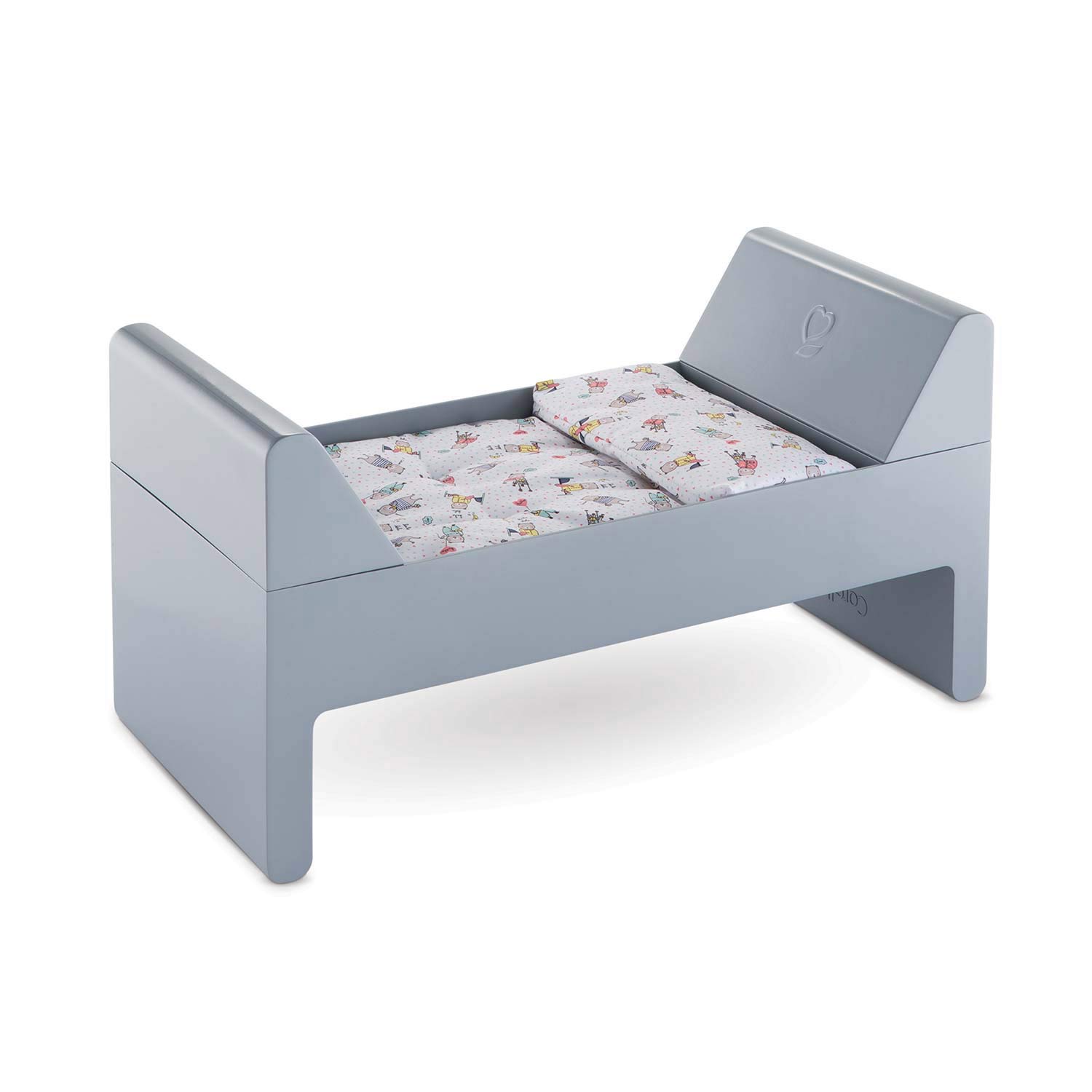 Amazon Com Corolle Mon Grand Poupon Crib Bed For Baby Dolls Grey Toys Games
