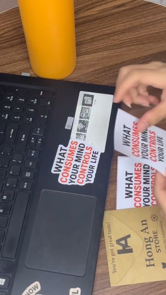 Controls Life Sticker Watch Sticker - What Consumes Your Mind Controls Your Life on Amazon Live