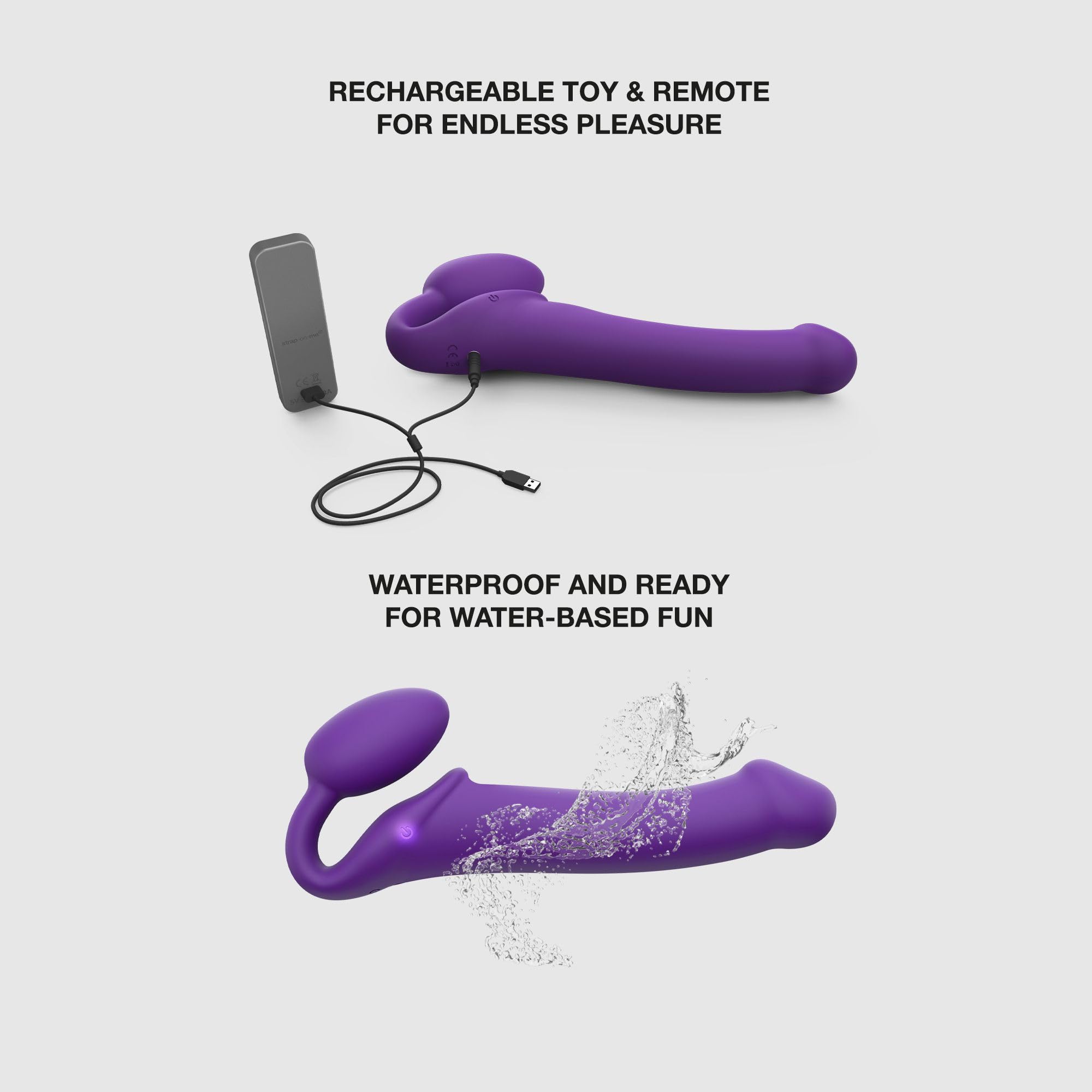 Strap-On-Me Vibratore con cinturino-E33249 Purple M