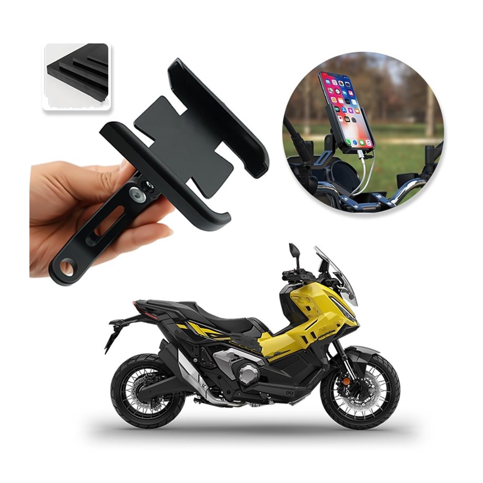 para XADV750 para XADV150 para XADV300 para XADV125 para XADV para X ADV 200 800 Soporte Manillar Aleación Navegación GPS Porta Movil Moto Manillar