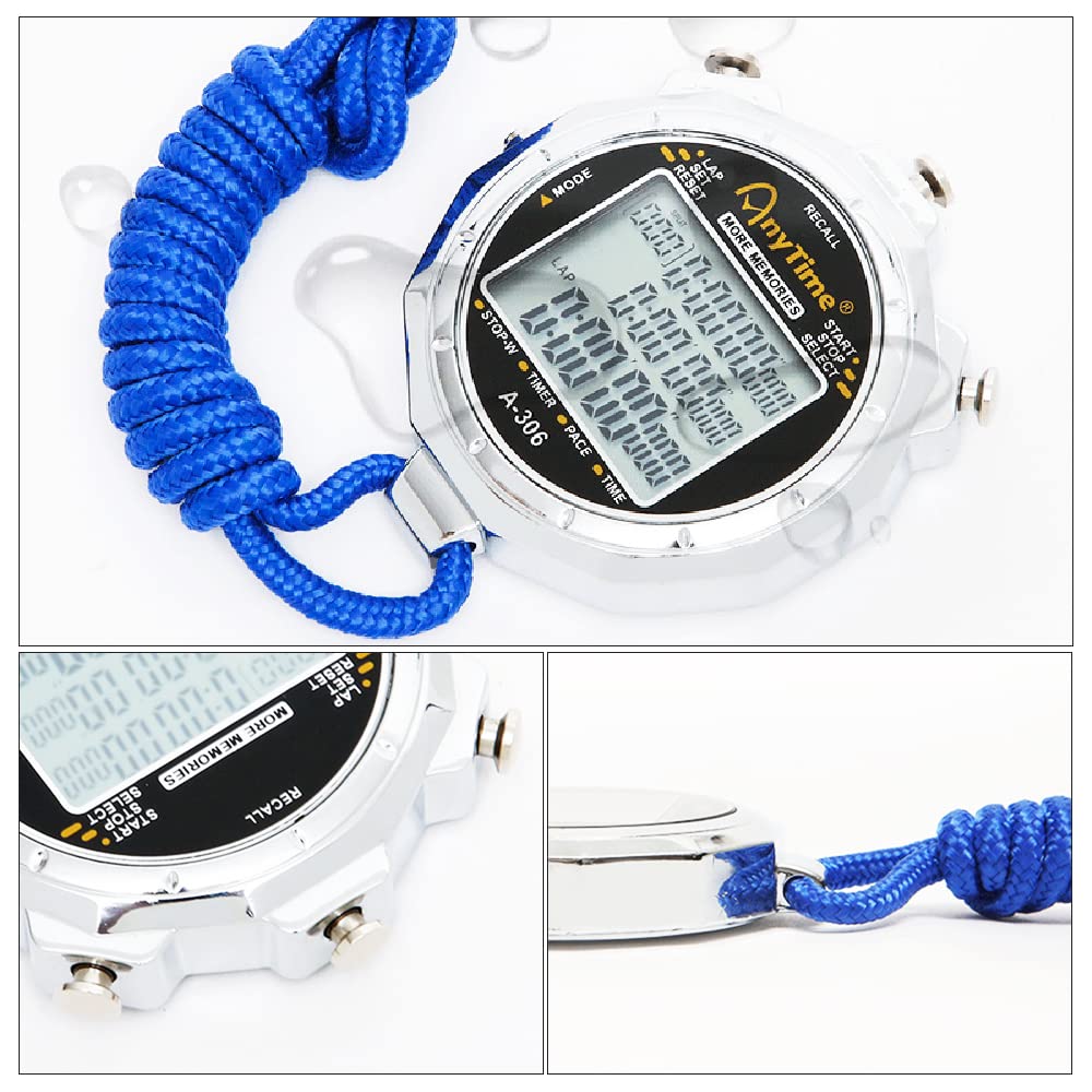 Sportowy stoper timer cyfrowy wyświetlacz 1/1000 sekund precyzyjny elektroniczny cyfrowy timer wodoodporny sporty na świeżym powietrzu