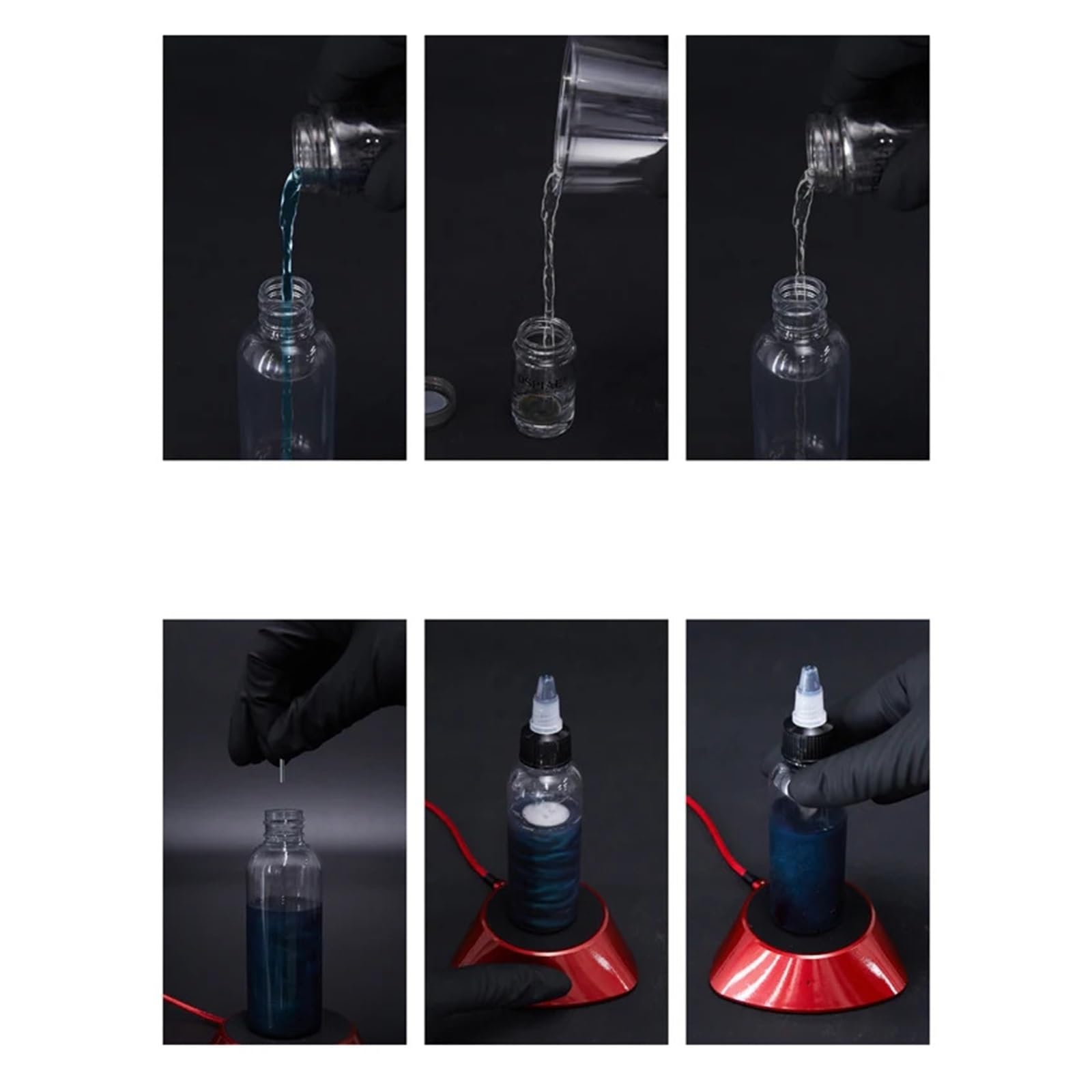 Magnetyczna wytrząsarka do lakieru, narzędzie do dekorowania farb modelarskich, MINI podwójny tryb zasilania mieszalnik farb z 20 szt. Rotorem MS-01