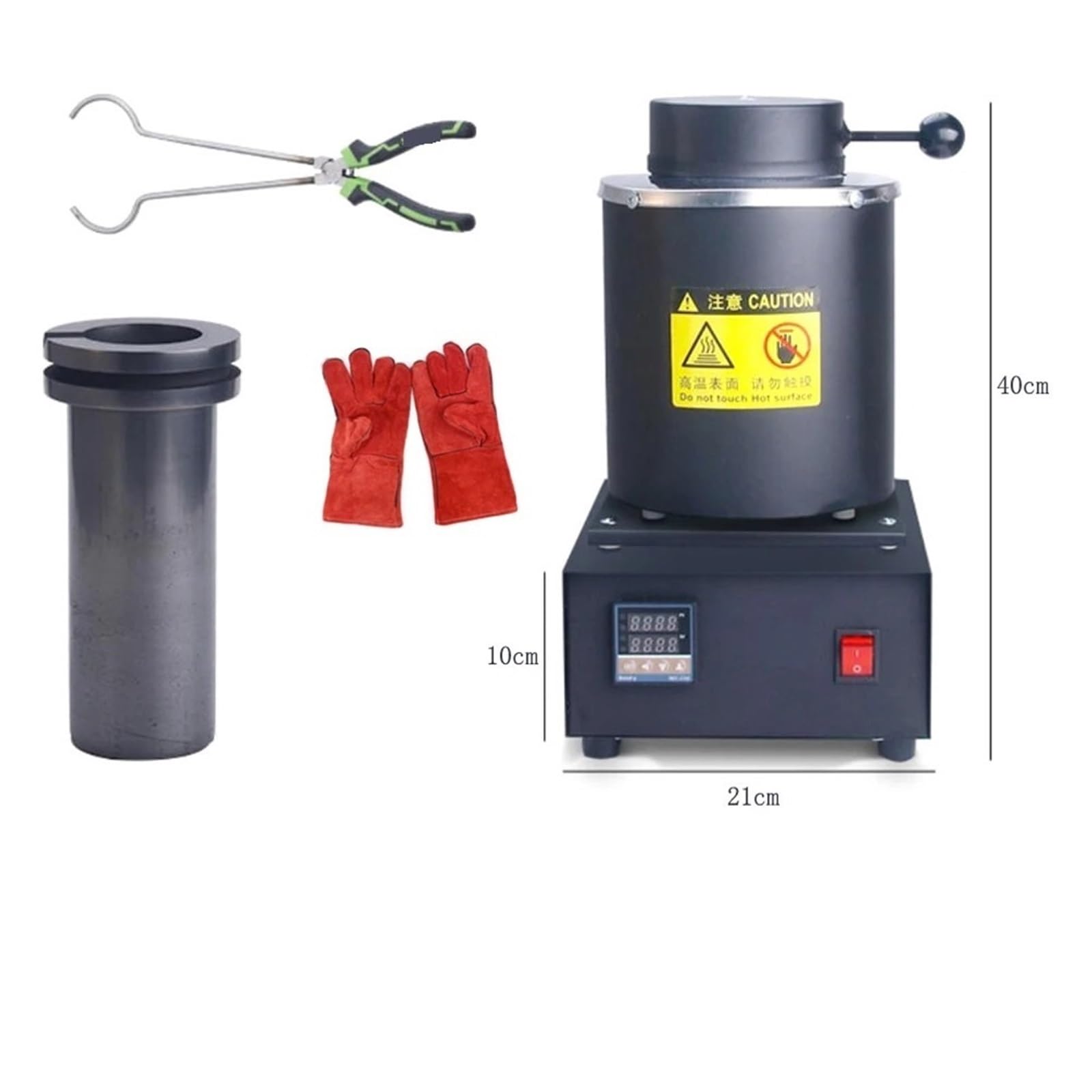Piec Do Topienia Złota Z Tyglem, Złoto, Srebro, Miedź, Aluminium Odlewania, Dostawcy Sprzętu Wyrobu Biżuterii DIY Bezpieczne i wydajne ogrzewanie metalu(2kg)