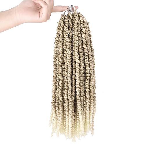 Miniatura 6 de Silike 6 paquetes de 72 raíces de 14 pulgadas pretrenzado Passion Twist Crochet trenzado, cabello previamente trenzado Passion Twist para mujeres