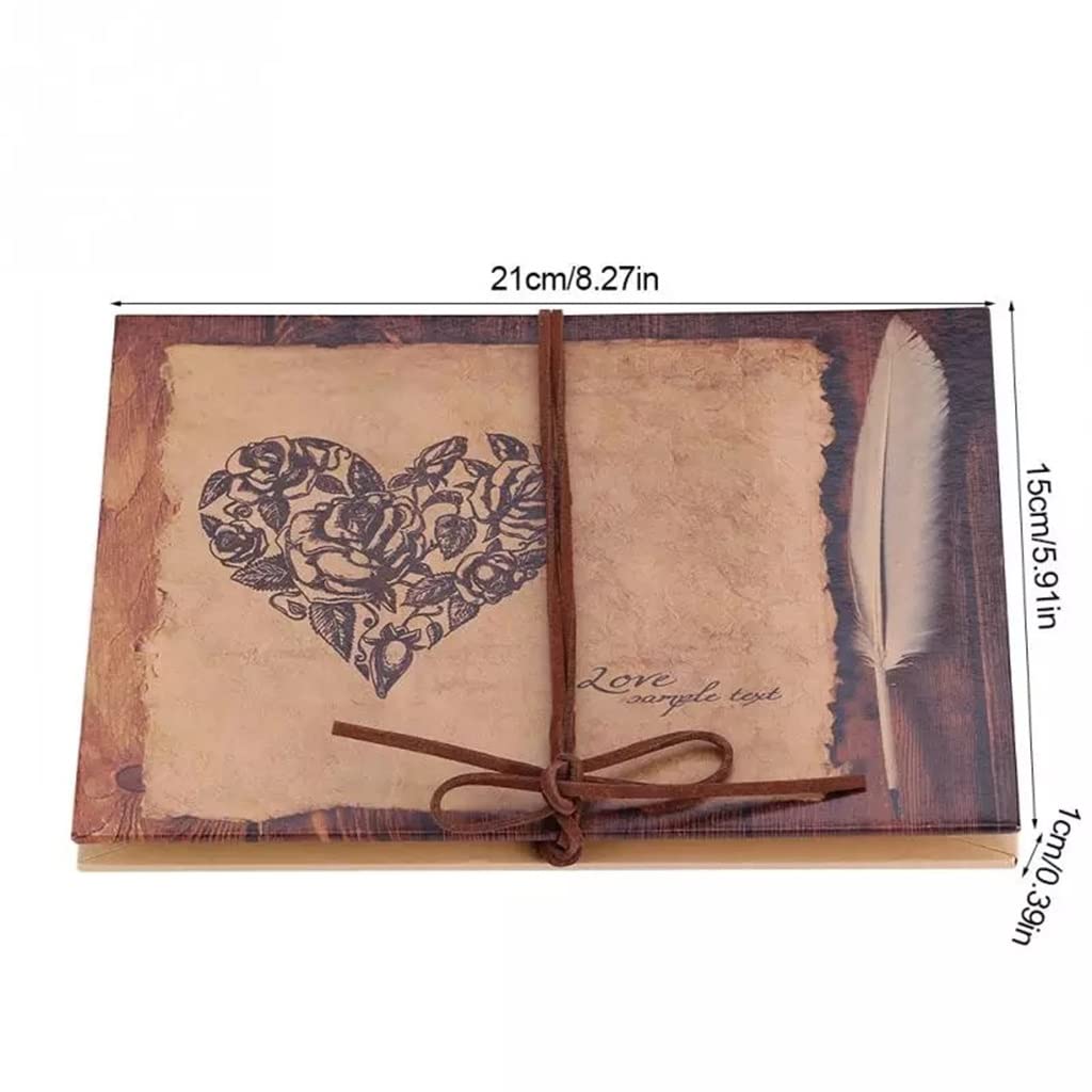 34 strony zrób to sam album fotograficzny vintage serce seria ręcznie robiony album fotograficzny album do scrapbookingu kochanek podróż ślub pamiątkowy album fotograficzny