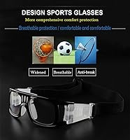 Vista 6 de SHEEN KELLY Gafas deportivas profesionales para adultos, gafas de seguridad protectoras para baloncesto, gafas de baloncesto para hombres