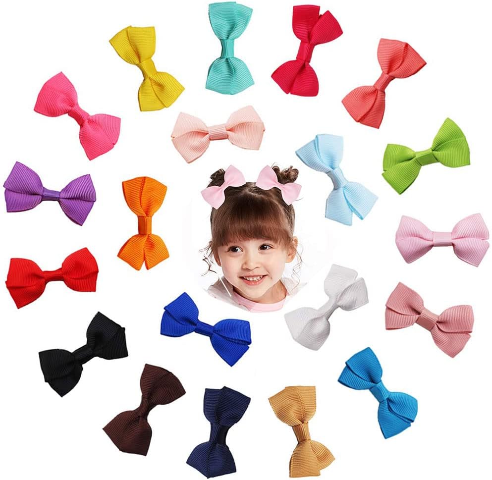 ORiTi 20PCS Baby Girls Hair Bows Clips Hair Barrettes Accessory for Teens Infants Kids Toddlers Newborn Children Hair Accessories