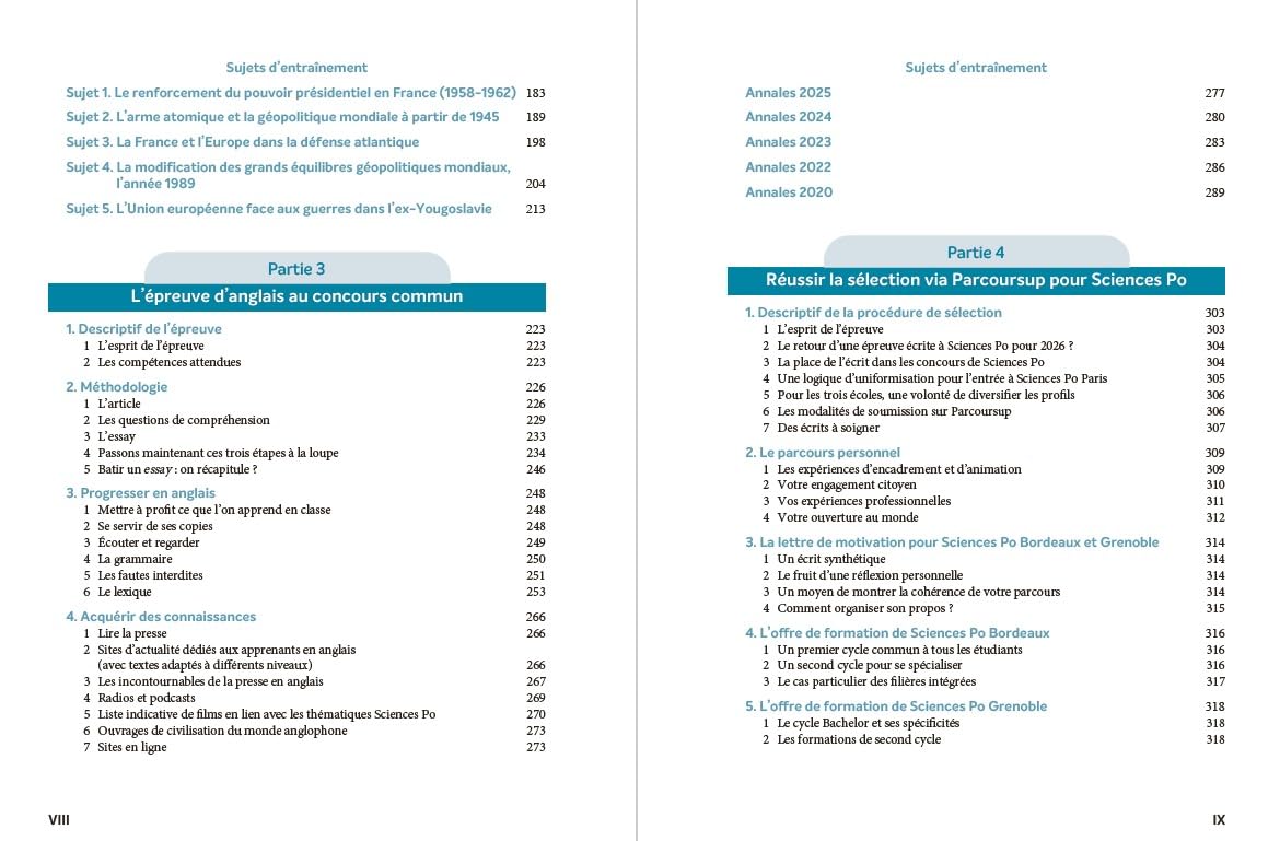 Tremplin Concours Sciences Po Tout-en-un 2026: Concours commun IEP, Paris, Bordeaux, Grenoble