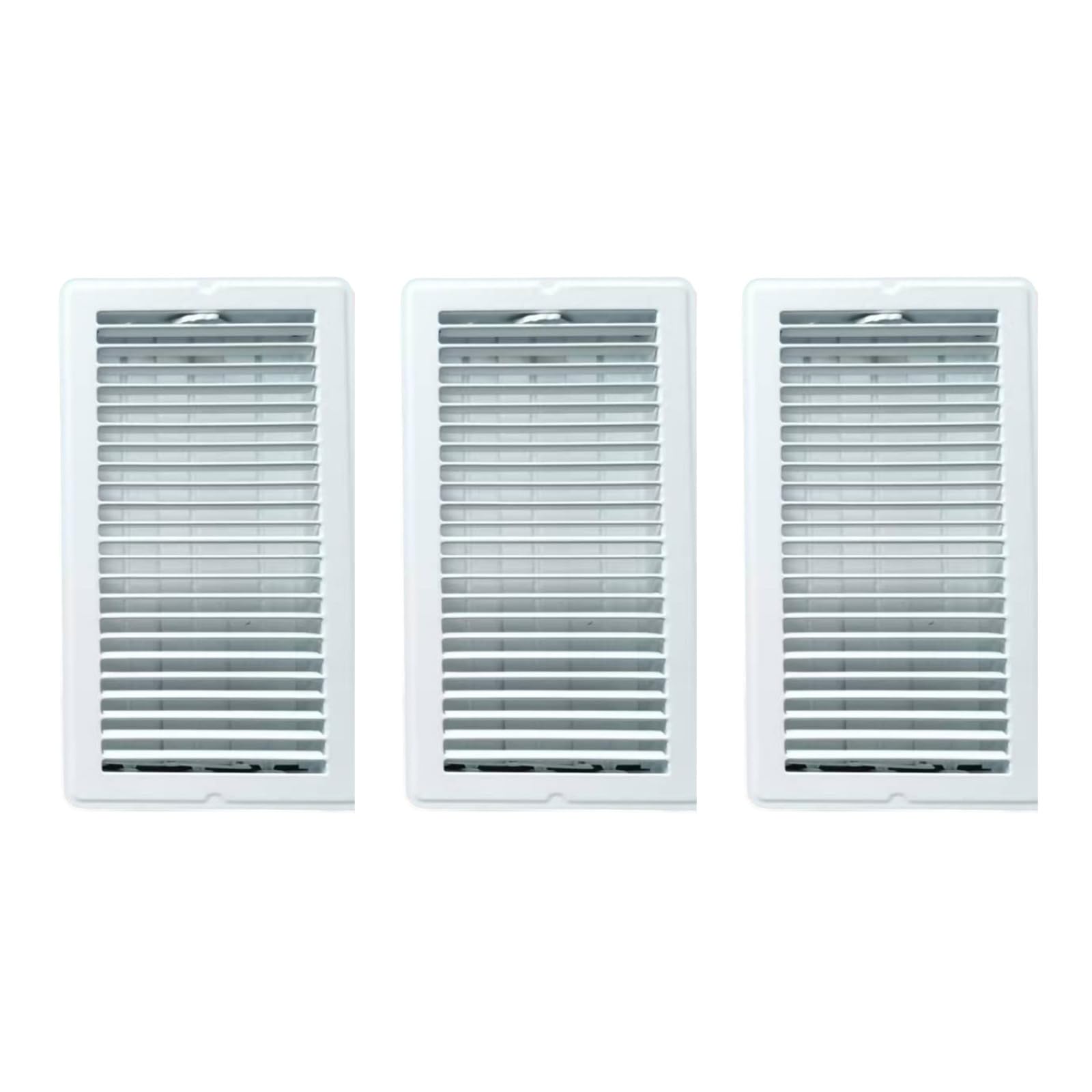 3Pcs High Efficiency Vent Grille Rustproof Air Cover Anti-Blocking Central Conditioner Grille Metal Floor Register Cover Metal Floor Register