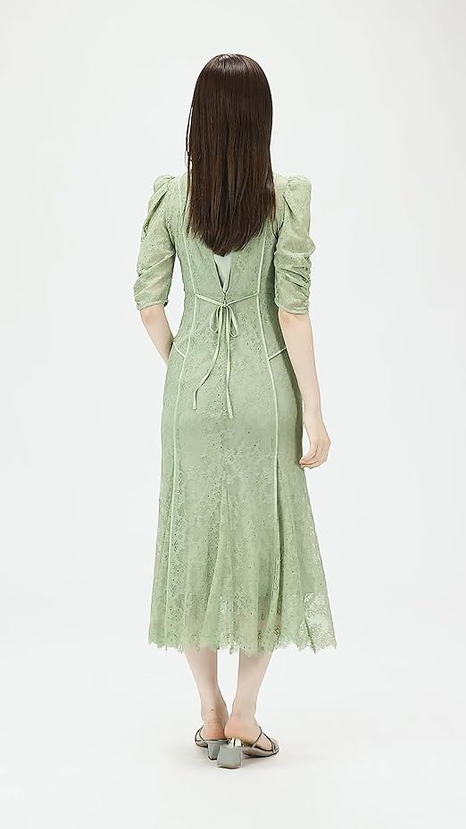 Amazon.co.jp: [FRAY I.D] パイピングレースドレス FWFO222511