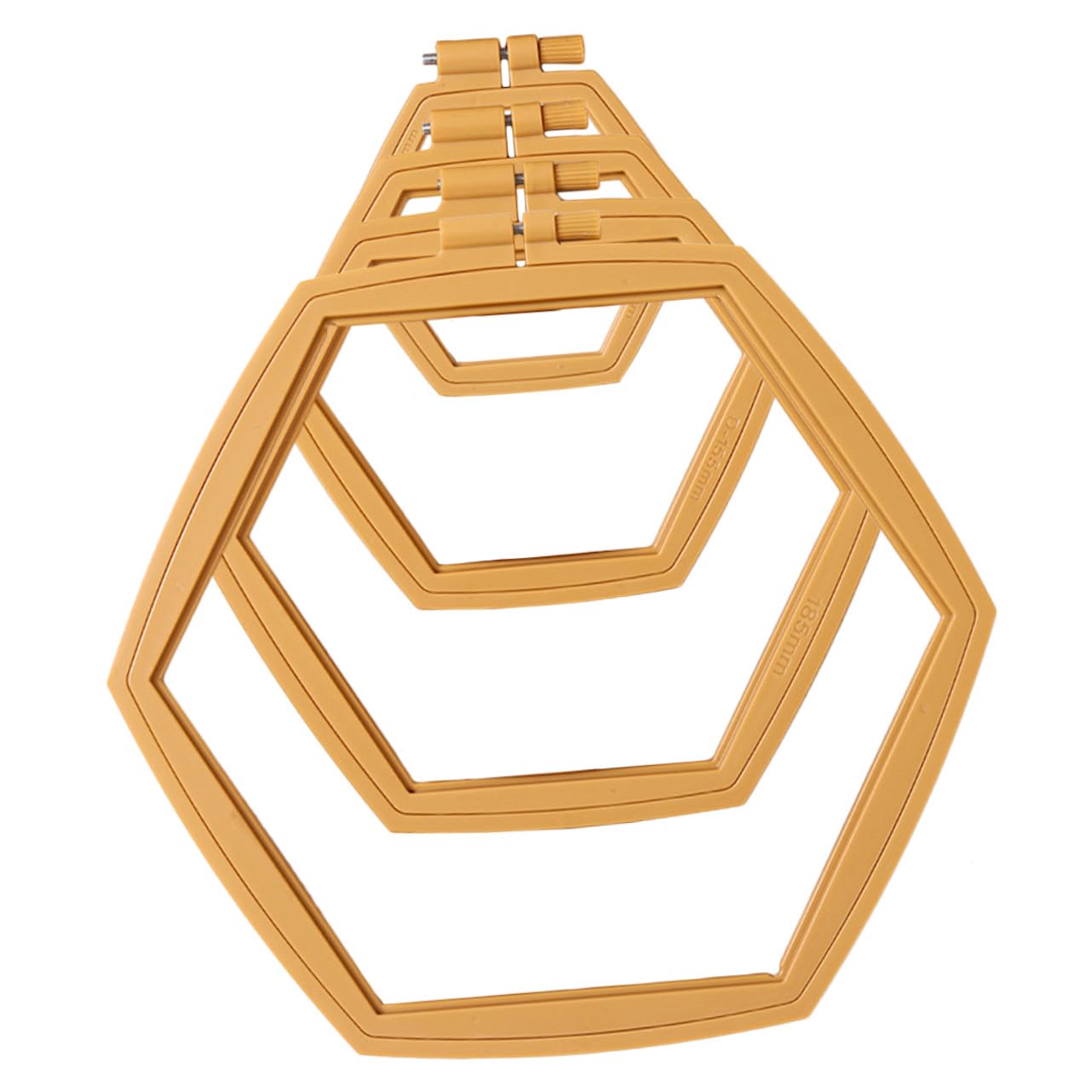 Baluue 4 Aros para Bordar Reutilizables de Abs Ajustables para Punto de Cruz Diseño Simple y Creativo, Ideales para Decoración y Aficionados al Bordado