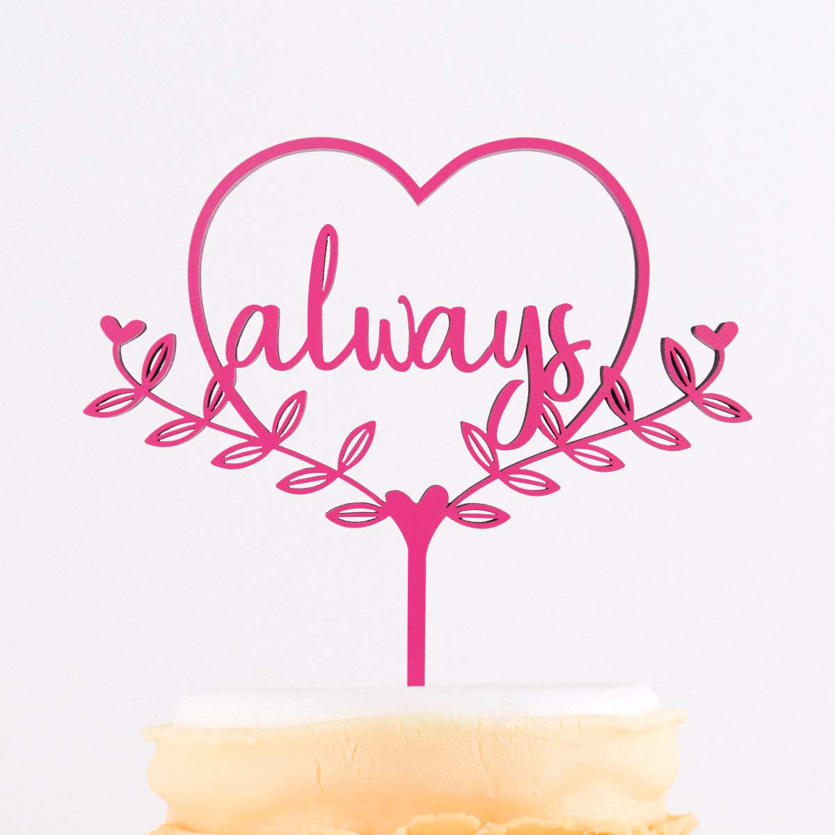 KLEINLAUT Cake-Topper, Always, 25 x 25,5 cm, Kuchendeko Tortendeko, 32 Farben zur Wahl, Gold